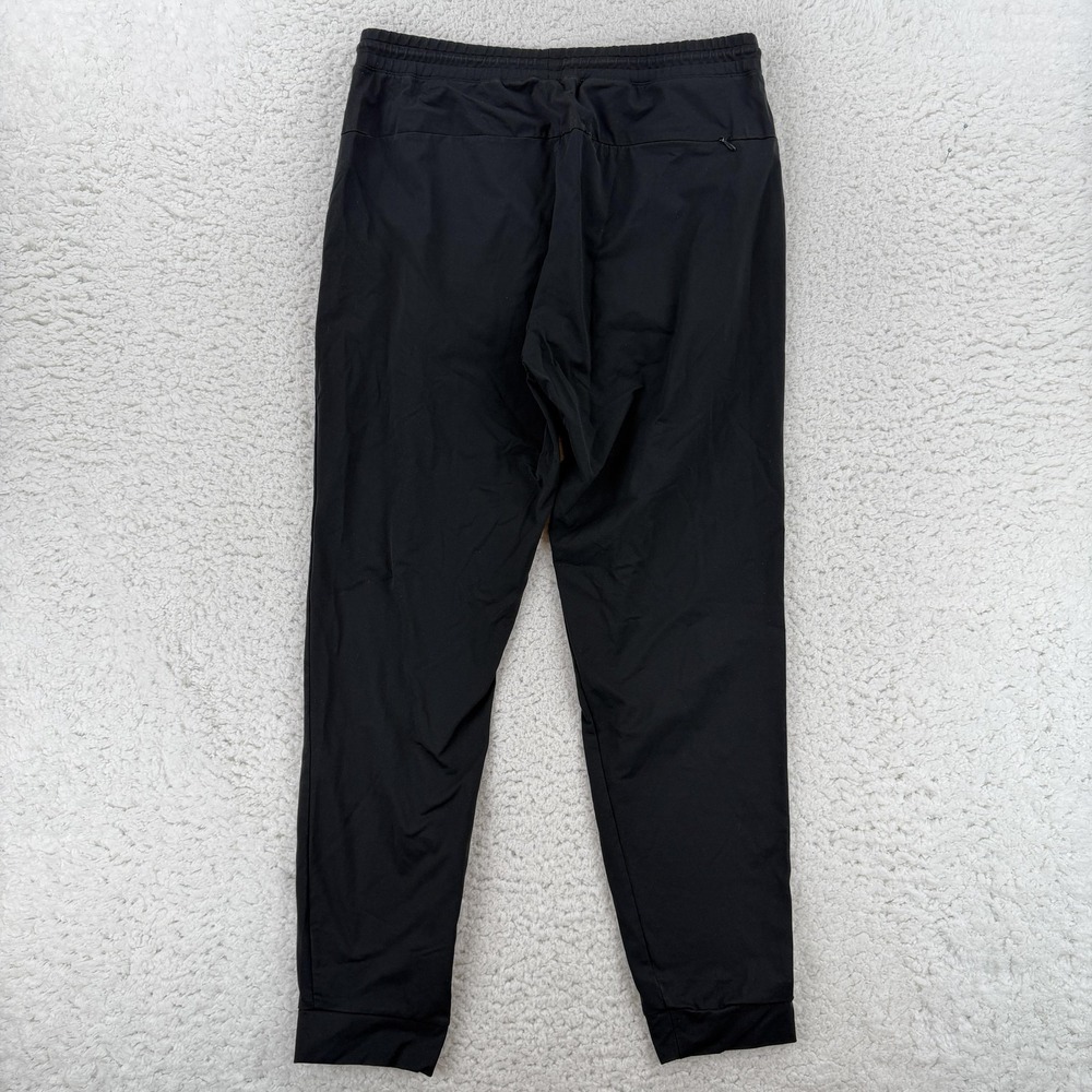 Uniqlo Jogger Pants Mens Large Black Woven Elastic Performance Pocket Running - Picture 2 of 7